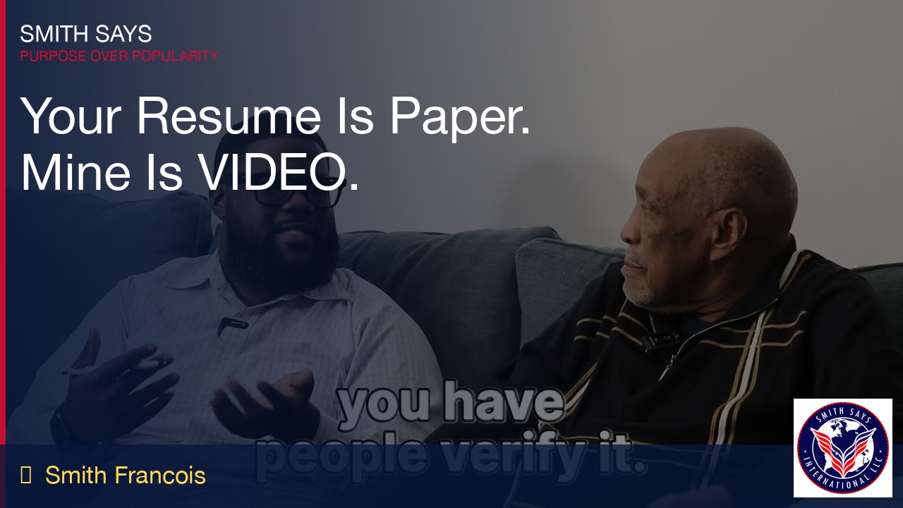 Your Resume Is Paper. Mine Is VIDEO. Here's My Vision (Live)